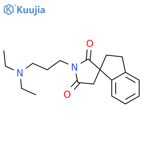 1'-[3-(diethylamino)propyl]-2,3-dihydro-2'H,5'H-spiro[indene-1,3'-pyrrolidine]-2',5'-dione structure