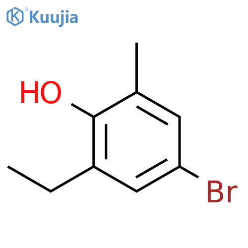 PHENOL, 4-BROMO-2-ETHYL-6-METHYL- structure