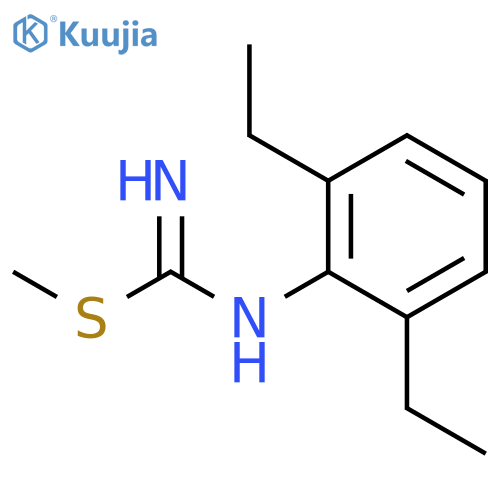 Carbamimidothioic acid,(2,6-diethylphenyl)-, methyl ester (9CI) structure