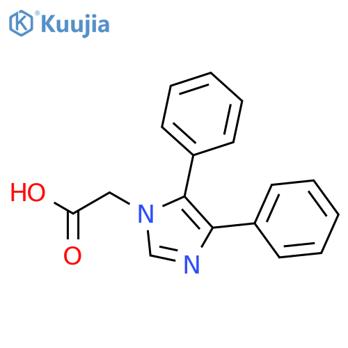 4,5-diphenyl-1H-Imidazole-1-acetic acid structure