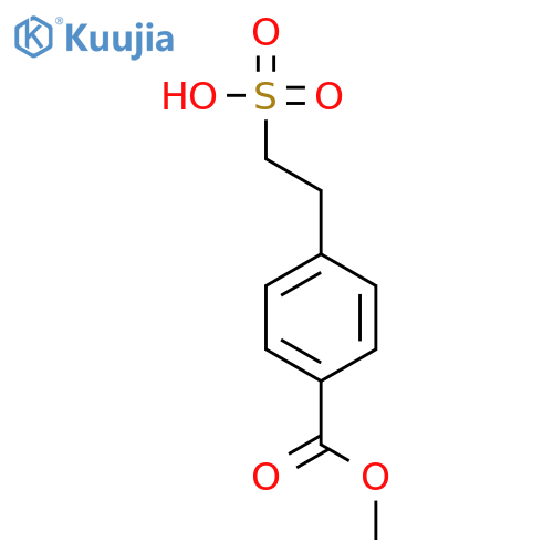 2-(4-(Methoxycarbonyl)phenyl)ethanesulfonic acid structure