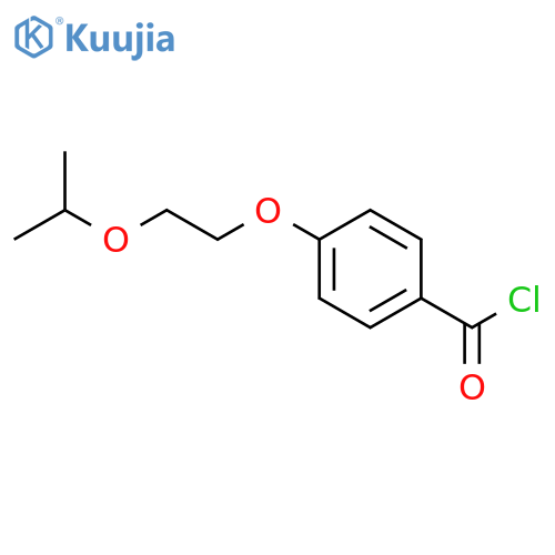 BENZOYL CHLORIDE, 4-[2-(1-METHYLETHOXY)ETHOXY]- structure