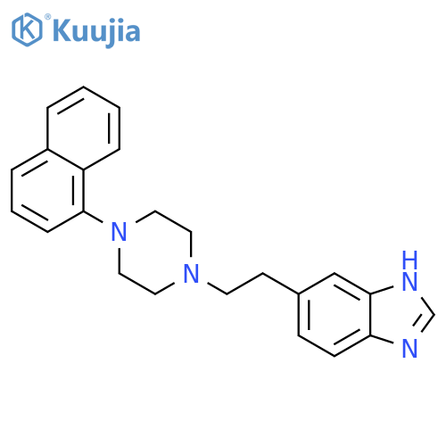 1H-BENZIMIDAZOLE, 5-[2-[4-(1-NAPHTHALENYL)-1-PIPERAZINYL]ETHYL]- structure