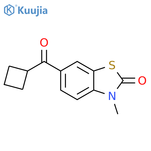 2(3H)-BENZOTHIAZOLONE, 6-(CYCLOBUTYLCARBONYL)-3-METHYL- structure