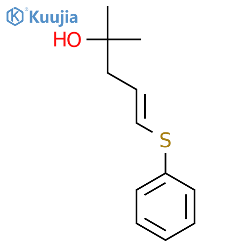 4-PENTEN-2-OL, 2-METHYL-5-(PHENYLTHIO)- structure