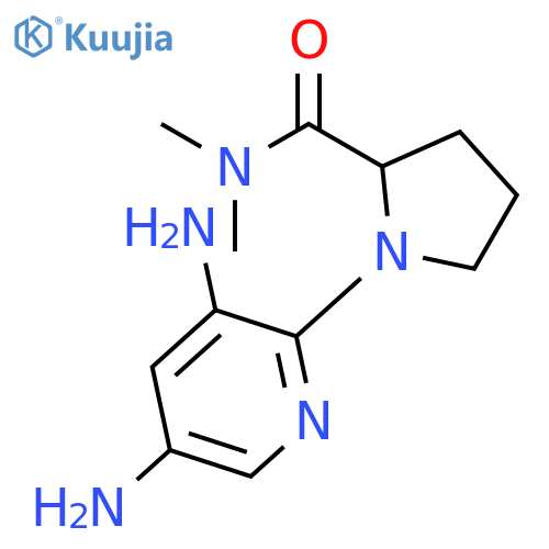 2-Pyrrolidinecarboxamide, 1-(3,5-diamino-2-pyridinyl)-N,N-dimethyl- structure
