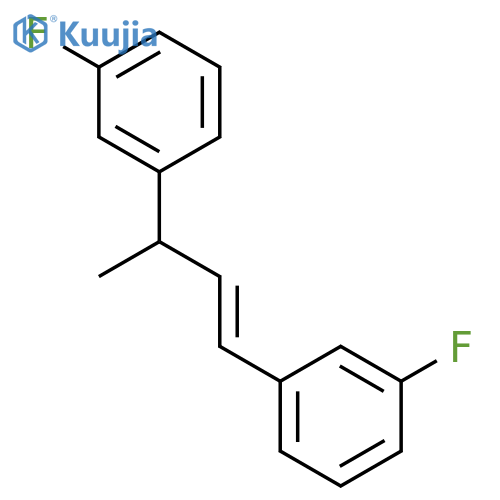 BENZENE, 1,1'-[(1E)-3-METHYL-1-PROPENE-1,3-DIYL]BIS[3-FLUORO- structure