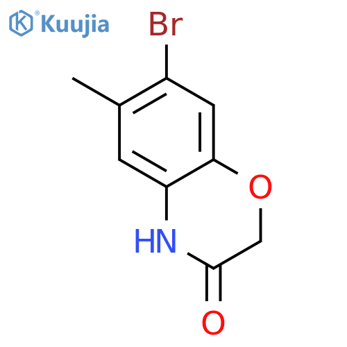 7-bromo-6-methyl-3,4-dihydro-2H-1,4-benzoxazin-3-one structure