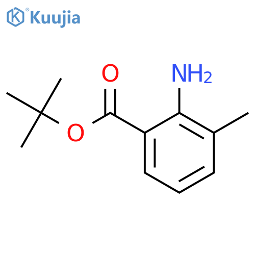 tert-butyl 2-amino-3-methylbenzoate structure
