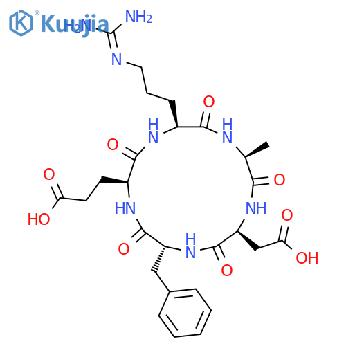 Cyclo(-Arg-Ala-Asp-D-Phe-Glu) structure