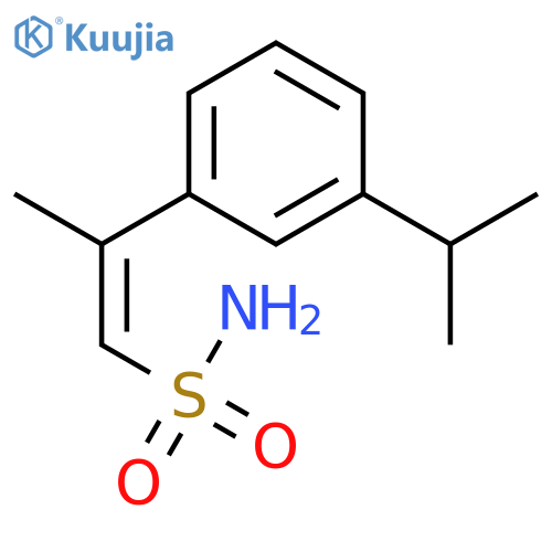 1-PROPENE-1-SULFONAMIDE, 2-[3-(1-METHYLETHYL)PHENYL]-, (1E)- structure