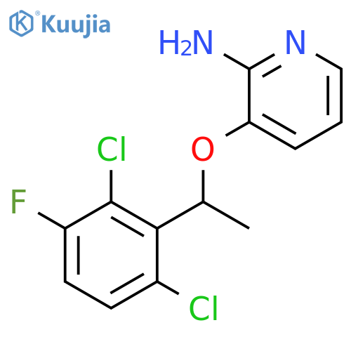 3-(1-(2,6-Dichloro-3-fluorophenyl)ethoxy)pyridin-2-amine structure
