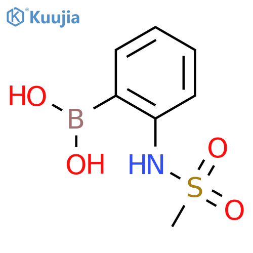 (2-(Methylsulfonamido)phenyl)boronic acid structure