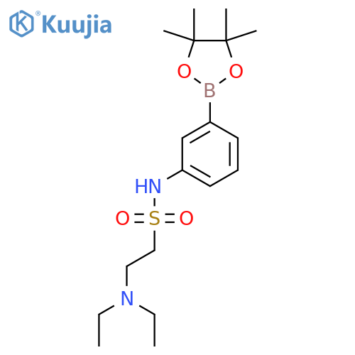 2-(Diethylamino)-N-(3-(4,4,5,5-tetramethyl-1,3,2-dioxaborolan-2-yl)phenyl)ethanesulfonamide structure