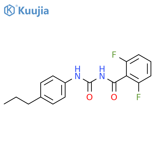 2,6-difluoro-N-[(4-propylphenyl)carbamoyl]benzamide structure