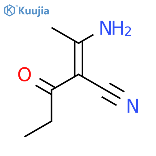 Pentanenitrile, 2-(1-aminoethylidene)-3-oxo- structure
