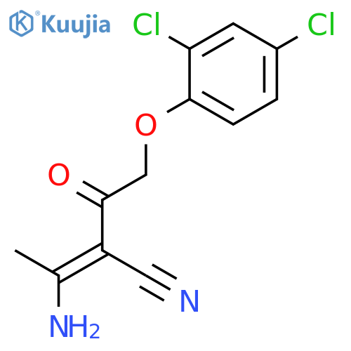 2-BUTENENITRILE, 3-AMINO-2-[(2,4-DICHLOROPHENOXY)ACETYL]- structure
