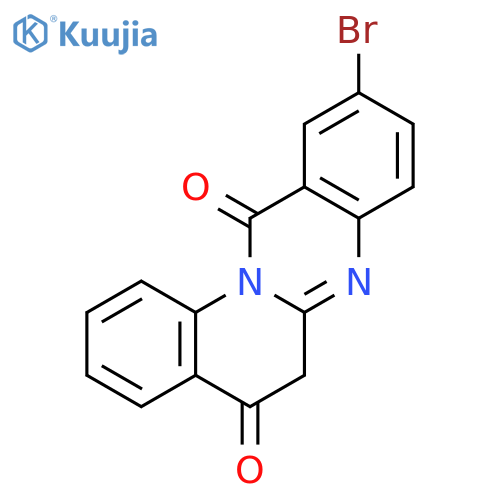 5H-Quino[2,1-b]quinazoline-5,12(6H)-dione, 10-bromo- structure