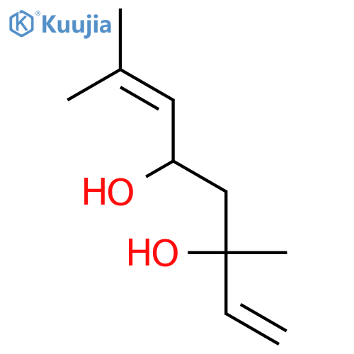 1,6-Octadiene-3,5-diol, 3,7-dimethyl- structure