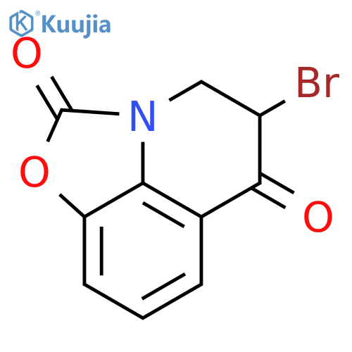 2H,4H-Oxazolo[5,4,3-ij]quinoline-2,6(5H)-dione,5-bromo- structure