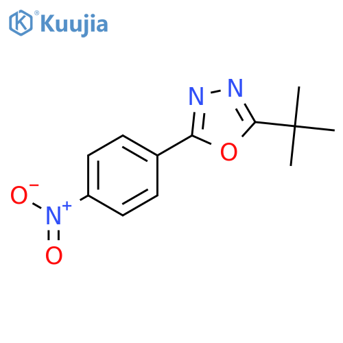 1,3,4-OXADIAZOLE, 2-(1,1-DIMETHYLETHYL)-5-(4-NITROPHENYL)- structure