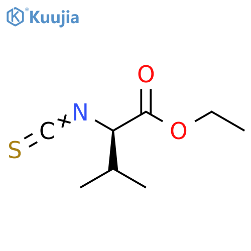 Butanoic acid, 2-isothiocyanato-3-methyl-, ethyl ester, (R)- structure