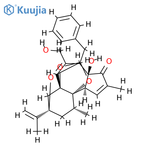 (1R)-2,3,9a,12aα-Tetrahydro-9aβ-hydroxy-8-(hydroxymethyl)-1α,11-dimethyl-3α-(1-methylethenyl)-5-(phenylmethyl)-5α,12bα-epoxy-3,6aβ-methano-1H-azuleno[5,4-d][1,3]dioxocin-10(9H)-one structure