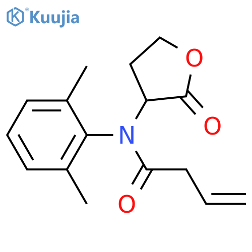 3-Butenamide, N-(2,6-dimethylphenyl)-N-(tetrahydro-2-oxo-3-furanyl)- structure
