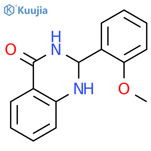 4(1H)-QUINAZOLINONE, 2,3-DIHYDRO-2-(2-METHOXYPHENYL)- structure