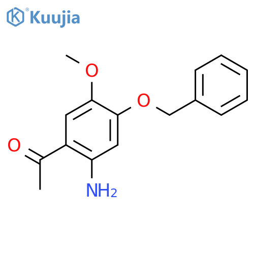 1-(2-Amino-4-benzyloxy-5-methoxy-phenyl)-ethanone structure