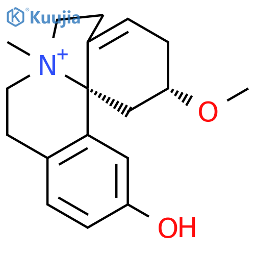 (3alpha)-15-hydroxy-3-methoxy-9-methyl-1,6-didehydroerythrinan-9-ium structure