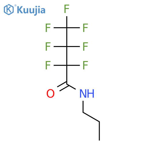 Butanamide, 2,2,3,3,4,4,4-heptafluoro-N-propyl- structure