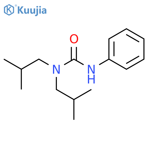 Urea, N,N-bis(2-methylpropyl)-N'-phenyl- structure