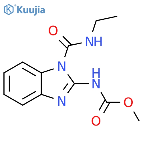 methyl [1-(ethylcarbamoyl)-1H-benzimidazol-2-yl]carbamate structure