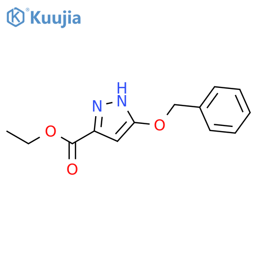 1H-Pyrazole-3-carboxylic acid, 5-(phenylmethoxy)-, ethyl ester structure