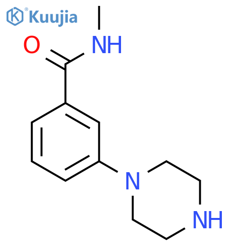 Benzamide, N-methyl-3-(1-piperazinyl)- structure