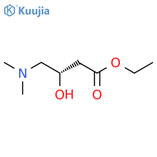 Butanoic acid, 4-(dimethylamino)-3-hydroxy-, ethyl ester, (3S)- structure