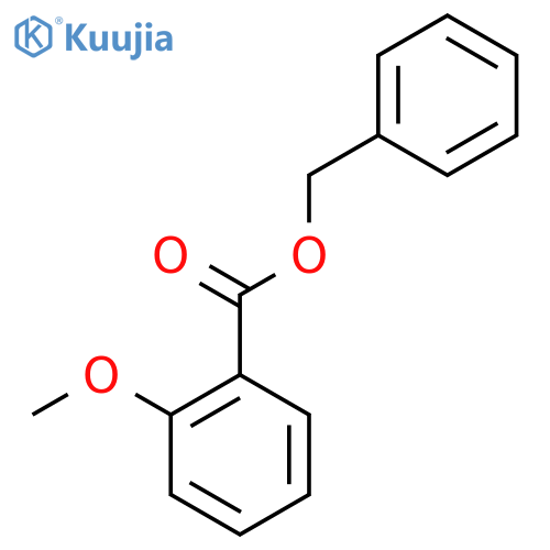 Benzoic acid, 2-methoxy-, phenylmethyl ester structure
