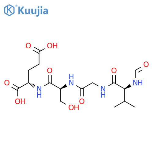 L-Glutamic acid,N-[N-[N-(N-formyl-L-valyl)glycyl]-L-seryl]- (9CI) structure