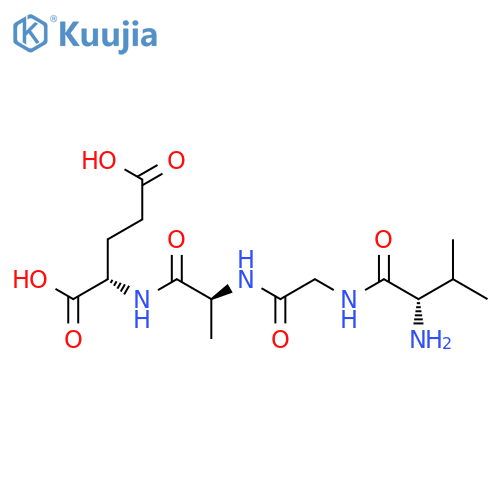 L-Glutamic acid, N-[N-(N-L-valylglycyl)-L-alanyl]- structure
