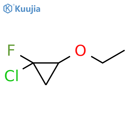 CYCLOPROPANE, 1-CHLORO-2-ETHOXY-1-FLUORO- structure