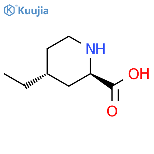 2-Piperidinecarboxylicacid, 4-ethyl-, (2R,4R)-rel- structure
