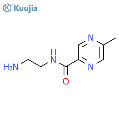 2-[(5-Methylpyrazine-2-carbonyl)amino]ethylamine structure