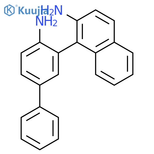 2-Naphthalenamine, 1-(4-amino[1,1'-biphenyl]-3-yl)- structure