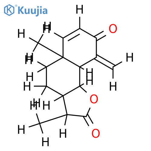 (6alpha,11betaH)-3-Oxo-1,4(15)-eudesmadien-12,6-olide structure