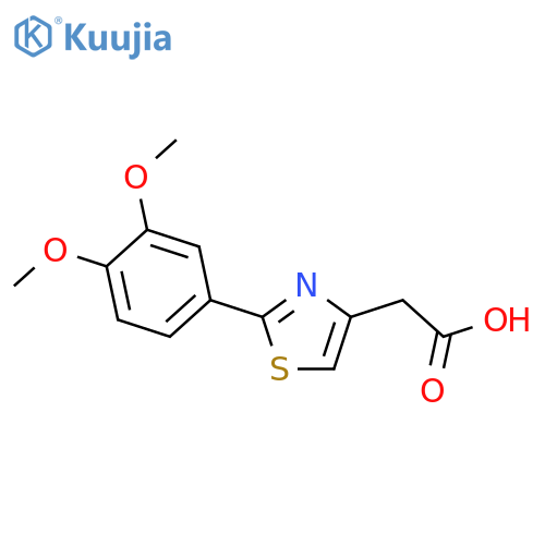 2-(3,4-Dimethoxyphenyl)-1,3-thiazol-4-yl-acetic Acid structure