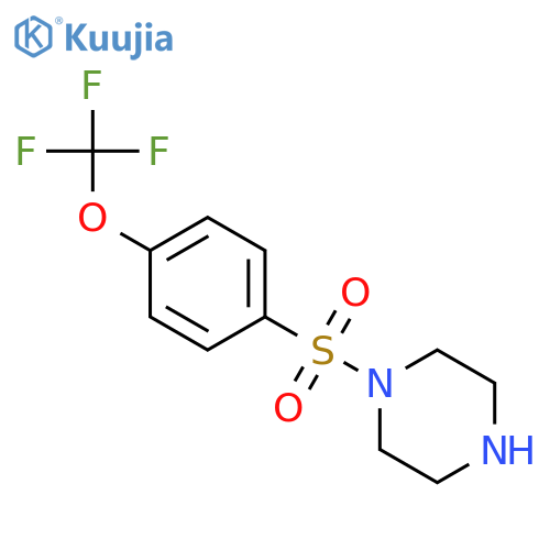 1-[4-(trifluoromethoxy)benzenesulfonyl]piperazine structure