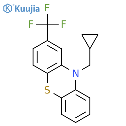 10H-PHENOTHIAZINE, 10-(CYCLOPROPYLMETHYL)-2-(TRIFLUOROMETHYL)- structure