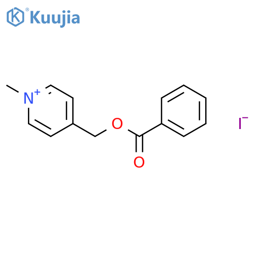 PYRIDINIUM, 4-[(BENZOYLOXY)METHYL]-1-METHYL-, IODIDE structure