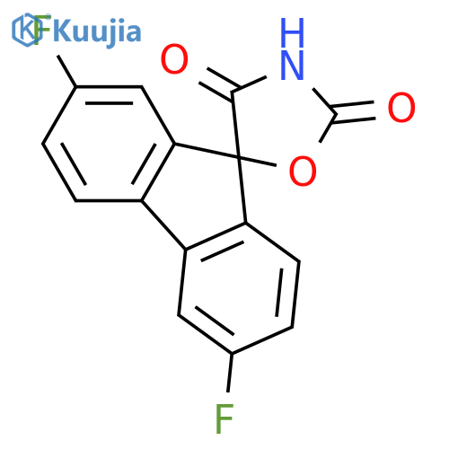 SPIRO[9H-FLUORENE-9,5'-OXAZOLIDINE]-2',4'-DIONE, 2,6-DIFLUORO- structure